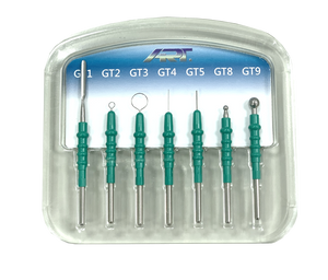 Set of Seven (7) Green-Style Tungsten Electrodes for ART-Electron™ (ART-E1) Electrosurgery Unit